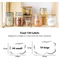 thumbnail image 3 of shiyou-Kitchen Pantry Food Containers Clear Labels with Silver Border, 138 Waterproof Removable Write-on Sticker Labels Tags to Organize Spice Jars Condiment Flour Sugar Canisters Storage Bins,Free 2, 3 of 4