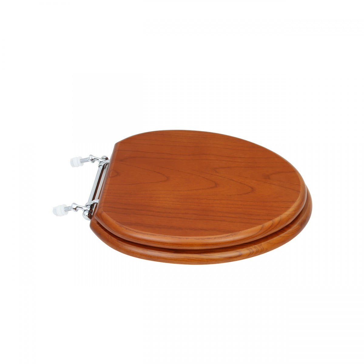 Renovator's Supply Elongated Light Mahogany Toilet Seat, Hardwood