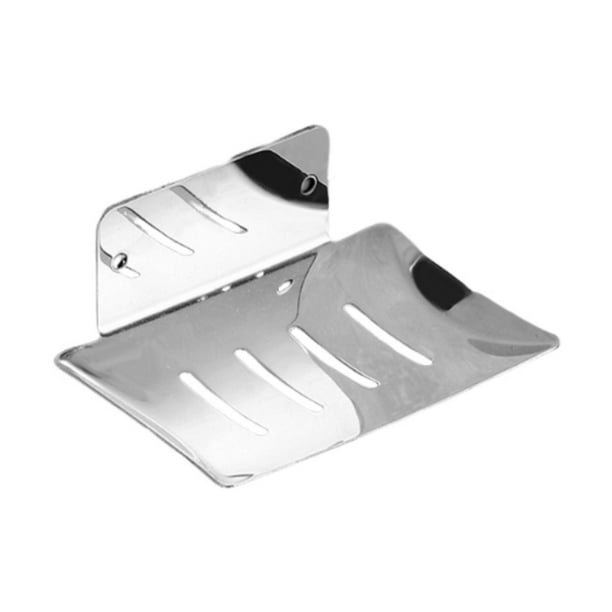 Jabonera, esponja y soporte para fregadero reutilizable y fácil de instalar en la pared. Plata B
