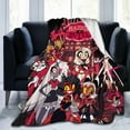 thumbnail image 2 of Hazbin Song Dance Hotel Throw Blanket Fleece Blanket Warm Sofa Blankets Twin Size Blankets for All Season Cool Blankets for Office Lightweight Outdoor Blankets for Picnic 40x50", Black, 2 of 6