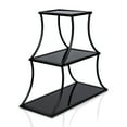 thumbnail image 3 of Furniture of America Murcatur Metal 3-Shelf Bookcase, Sand Black, 3 of 5