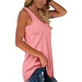 thumbnail image 3 of Womens Racerback Tank Tops Loose Fit Causal Summer U Neck, 3 of 5