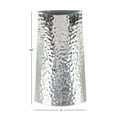 thumbnail image 4 of DecMode 14" Hammered Silver Stainless Steel Vase, 4 of 8