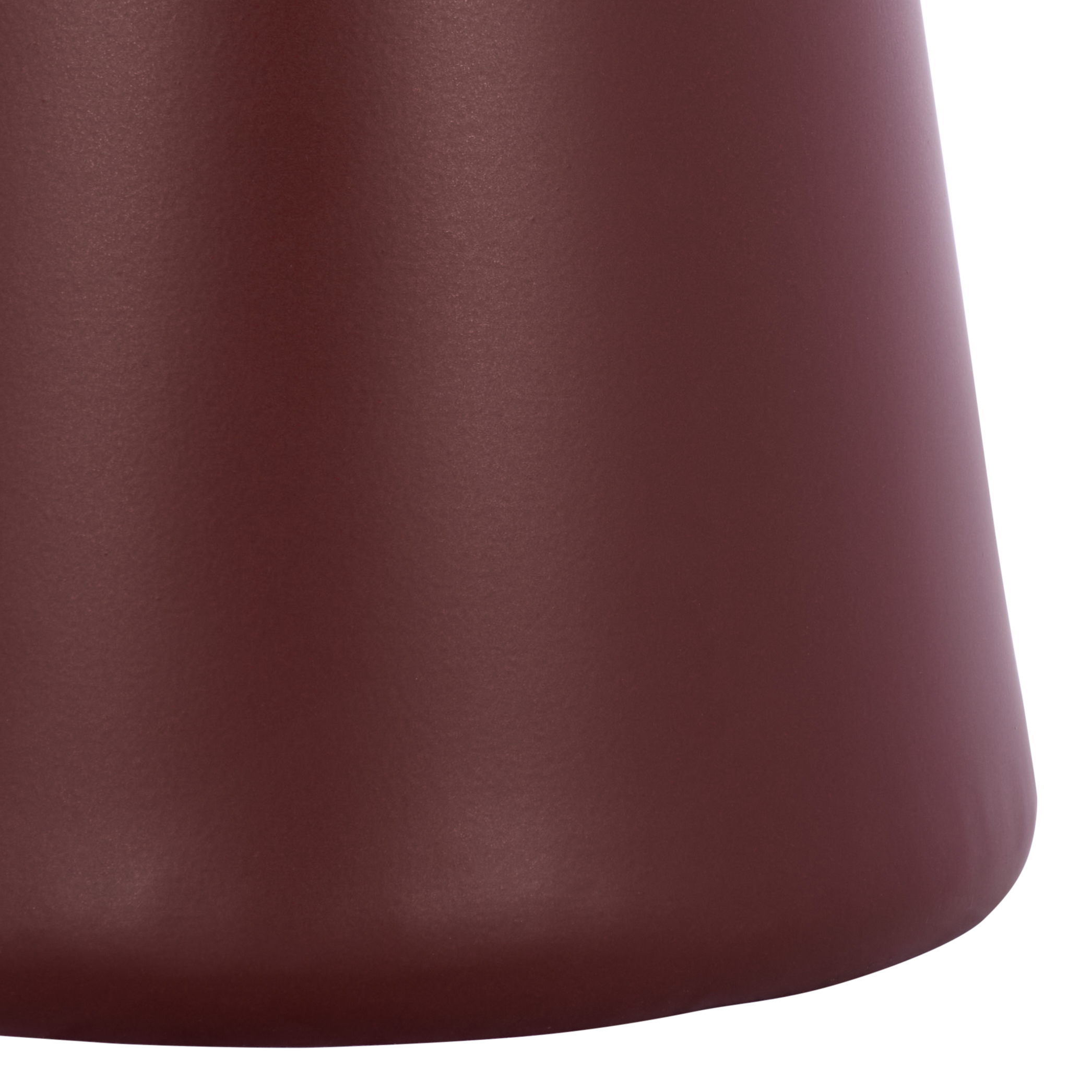 Safavieh Hikuma Modern Iron Round End Table, Black / Bordeaux