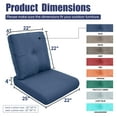 thumbnail image 3 of Giantfurnni Cushions for Outdoor Furniture Set 22 x 24,Patio Furniture Cushions Waterproof & Fade Resistant Deep Seat Cushion for Wicker Chair, Sofa, Couch, 3 of 7