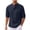 Navy, variant on Drindf Gifts for Men! Waffle Knit Shirts for Men Big and Tall Button Up Henley Shirt Lightweight Stand Collar Tops Casual Long Sleeve T-Shirts