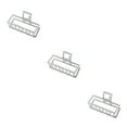 thumbnail image 3 of maskred Pinces de Mode Grand Style Simple à Portée de Main Style Simple Robuste Exquis Accessoires Barrettes pour Femmes Blanc/rectangle 3Set, 3 of 6