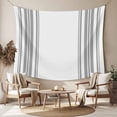 thumbnail image 2 of Grey Striped Large Tapestry for Bedroom Wall Hanging Tapestry,Modern White Striped Abstract Art Aesthetics Ceiling Backdrop Tapestries Poster Blanket Wall Decor for Teens Room Living Room 85" x 90", 2 of 8