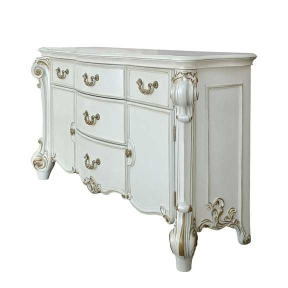 Vendome Dresser in Antique Pearl Finish