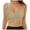 Beige, variant on Womens Seamless Bras No Underwire V Mesh Comfort Bralette Full Coverage Push Up Everyday T-Shirt Bra Wireless Bras for Women Padded