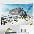 thumbnail image 1 of Mountain Tapestry, Sunny Summer Morning on Lake Austrian Alps Crystal Mirroring Water Season, Fabric Wall Hanging Decor for Bedroom Living Room Dorm, 2 Sizes, Multicolor, by Ambesonne, 1 of 1
