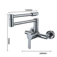 thumbnail image 3 of Hot And Cold Folding Faucet Tap Dual Lever Taps ,Easy to Install, 3 of 9