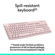 Logitech MK270 Wireless Keyboard and Mouse Combo, Rose