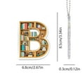 thumbnail image 2 of Bookcase Hanging A To Z Letter Shaped Bookshelf Pendant Acrylic Ornament Xmas Decor Bookcase Hanging A To Z Letter Shaped Bookshelf Pendant Acrylic Ornament Xmas Decor, 2 of 8