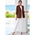 thumbnail image 2 of Jessica London Women's Plus Size Linen Pleat-Front Pant, 2 of 2