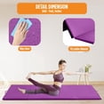 thumbnail image 6 of FDW 4'x10'x2" New Folding Panel Gymnastics Mat, Perfect for Indoor/Outdoor Exercise(Purple), 6 of 7