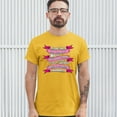 thumbnail image 3 of Tee Hunt We Don't Know How Strong We Are T-shirt Breast Cancer Awareness Men's Tee, Yellow, 5X-Large, 3 of 5