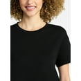 thumbnail image 5 of Time and Tru Women's Cotton T-Shirt Dress with Short Sleeves, Sizes XS-XXXL, 5 of 6