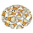 thumbnail image 3 of Kll 36" Christmas Tree Skirt Giraffes Head ,Cartoon Giraffes Xmas Tree Skirts Mat For New Year Xmas Holiday Party Indoor Outdoor Home Decoration, 3 of 9