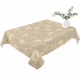 thumbnail image 2 of Beige Floral Table Cloth Waterproof Tablecloths, Vintage Spring Botanical Flowers Tablecloth Dining Table Cover for Kitchen Party Tabletop Outdoor, Rectangle Tablecloth 60x84 Inch, 2 of 9