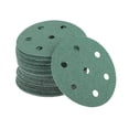 thumbnail image 1 of Discos de Lija para Automóvil Unique Bargains?3.5" 7 Agujeros 60 Grano Resistencia a la Abrasión | Papel de Lija Redondo con Gancho y Bucle Verde 50 Pcs, 1 of 8