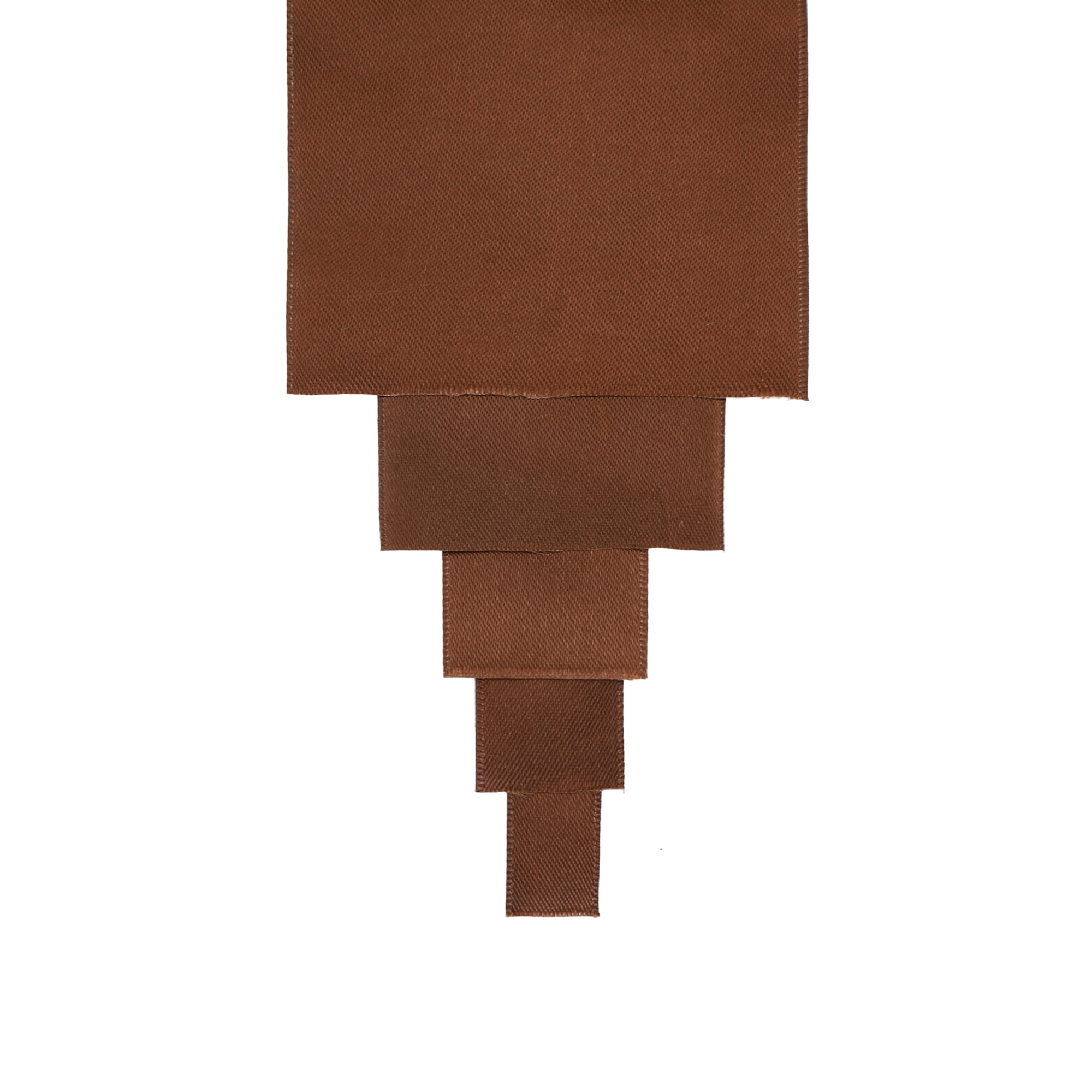 LaRibbons 7/8" Brown Single Face Satin Ribbon, 100 Yard