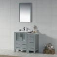 thumbnail image 2 of 36-S" Freestanding Bathroom Vanity with Side Cabinet - Metal Grey, 2 of 5