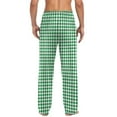 thumbnail image 5 of purcolt Mens Plaid Pajama Pants Drawstring Elastic Waist Lightweight Sleep Pants Lounge Pants Sleepwear PJ Bottoms with Pockets, 5 of 7