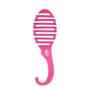Wet Brush Hair Detangler, Pink Glitter, Soft Bristle Hair Brush for All Hair Types, 1 Ct