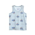 thumbnail image 2 of piuwrlz Summer Sleeveles Wide-StrapTank Tops Kids Girls Boys Lightweight Sports Vest New Round Neck Pullover Light Blue Size 2 Years, 2 of 3