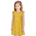 thumbnail image 1 of Fotbe Funny Chicken Vestido de Dormir para Niñas de 3 a 10 Años, Mangas Cortas, Estilo Princesa, Pijama Camisón con Mangas Voladas-X-Large, 1 of 6