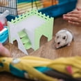 thumbnail image 3 of Baluue Hamster Beds Hideout House with PVC Material for Small Rabbits in Light Set, 3 of 8