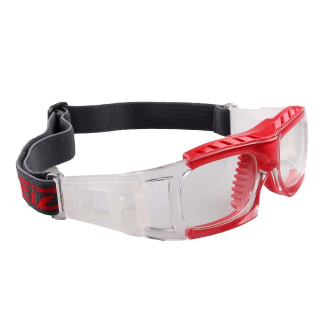 de Seguridad con Lentes Envolventes Transparentes Antivaho Y Resistentes a Los Arañazos para Bádminton, Béisbol, , Rugby, Elección de Color rojo Baoblaze Gafas de baloncesto