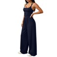 thumbnail image 5 of Women's Summer Spaghetti Strap Sleeveless Jumpsuit Wide Leg Baggy, 5 of 7