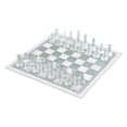 thumbnail image 1 of Glass Chess Set, Elegant Design - Durable Glass - 32 Frosted and Pieces - 20x20cm, 1 of 8