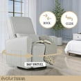 thumbnail image 4 of Evolur Niagara Upholstered Swivel Glider | Rocker | Modern Design, 4 of 9