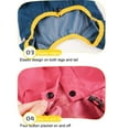 thumbnail image 3 of Billuyoard Chubasquero impermeable para mascotas de viaje, Poncho impermeable de PVC para animales pequeños, chubasquero de 4 patas, ropa Ropa para mascotas Amarillo S, 3 of 6