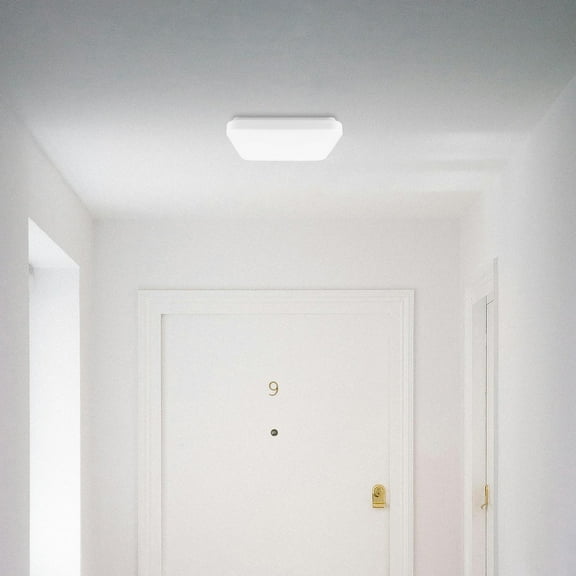 OUNONA  Bathroom Ceiling Light Modern LED Lamp Dining Cover Office White