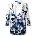 thumbnail image 4 of TIMIFIS Hauts pour Femmes Manches 3/4 Tunique Décontractée Coupe Ample Col Rond T-shirt Automne, 4 of 4