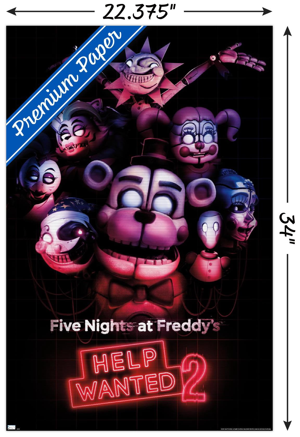 Five Nights at Freddy's: Help Wanted 2 - Key Art Wall Poster, 22.375" x 34"