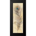 thumbnail image 2 of Hristova, Albena 11x24 Black Modern Framed Museum Art Print Titled - Blue Eyed Feathers II, 2 of 5