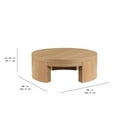 thumbnail image 6 of Beautiful Mod Round Coffee Table by Drew Barrymore, Warm Honey Finish, 6 of 9