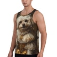 thumbnail image 2 of Bixox Regal Dog In Royal Attire Pattern Men's Gym Tank Tops Workout Sleeveless T-Shirts Athletic Muscle Tank Training Bodybuilding Shirts,S-4XL, 2 of 7