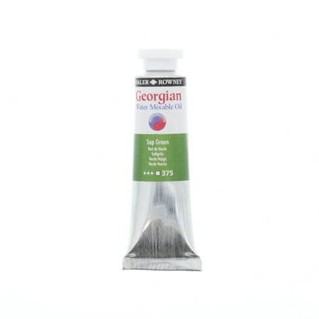 UPC: 0000050856046 | Daler-Rowney Georgian Water Mixable Oil  37ml Tube  Sap Green