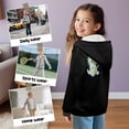 thumbnail image 7 of Chaqlin Music Cartoon Dinosaur Hooded Sweatshirt for Youth and Teens - Soft Fuzzy Long Sleeve Pullover for Fall and Winter Sports Tops, 7 of 7