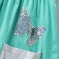 thumbnail image 5 of WOLLED Toddler Kids Girls Summer Casual Cotton Dress Short Sleeve Loose Dresses Swing Twirly Sundress Cartoon Skirt for 3-8Y, 5 of 11