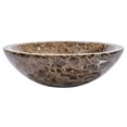 thumbnail image 2 of Eden Bath Emperador Bowl Circular Vessel Bathroom Sink, 2 of 11