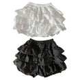 thumbnail image 3 of Aellinatey Women Layered Ruffled Pumpkin Shorts Maid Bowknot Safety Pant Ruched Bloomers, 3 of 13
