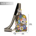 thumbnail image 2 of FORMRS Womens Crossbody Sling Bag Travel Daypack Shoulder Chest Backpack, Blue Floral, 2 of 7