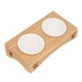thumbnail image 1 of Bol pour Animaux, Bol d'Eau pour Chien Protection du Cou Bol Incliné pour Intérieur Bol Simple, Double Bol, 1 of 7